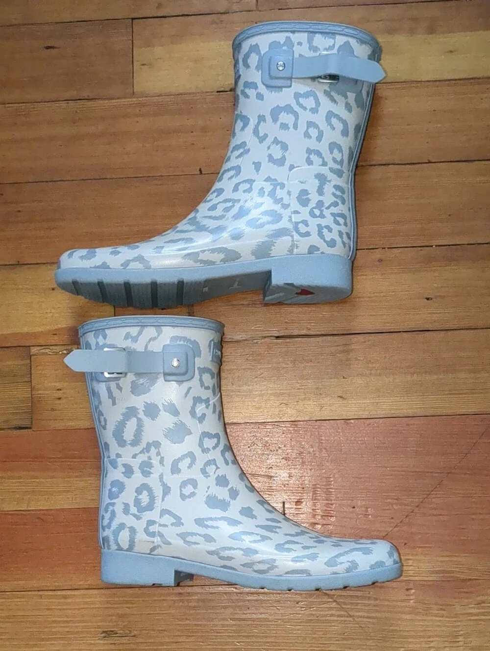 HUNTER - SIZE 10 - LEOPARD Short Rain Boots - **READ DESCRIPTION**